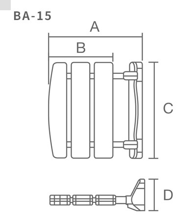 壁掛式折疊淋浴椅 BA-15